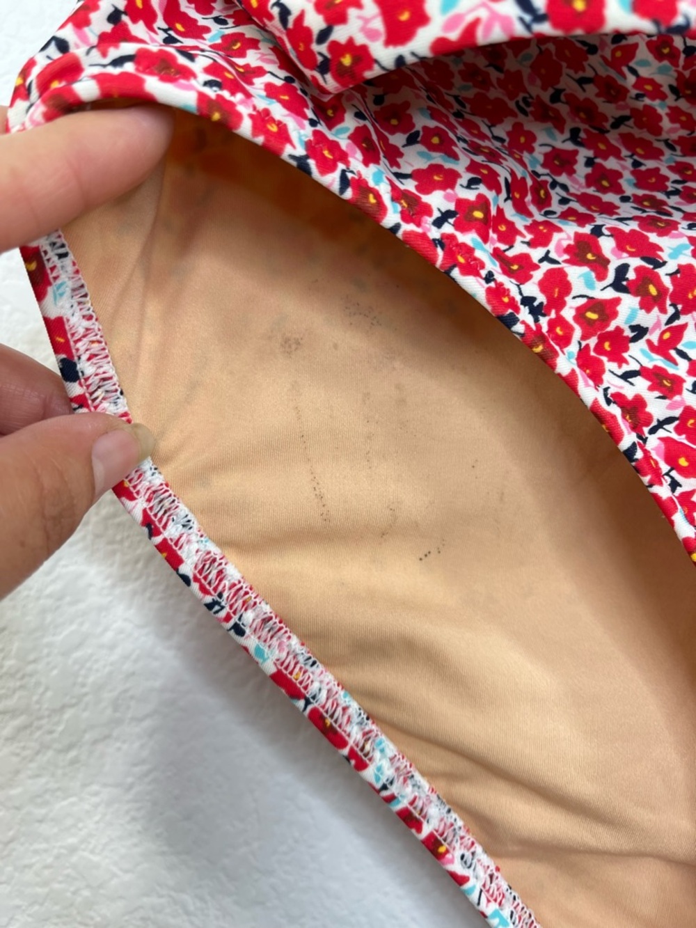 J.Crew Factory Ruffle french bikini 2pc set Mini floral print size Large - Picture 4 of 13